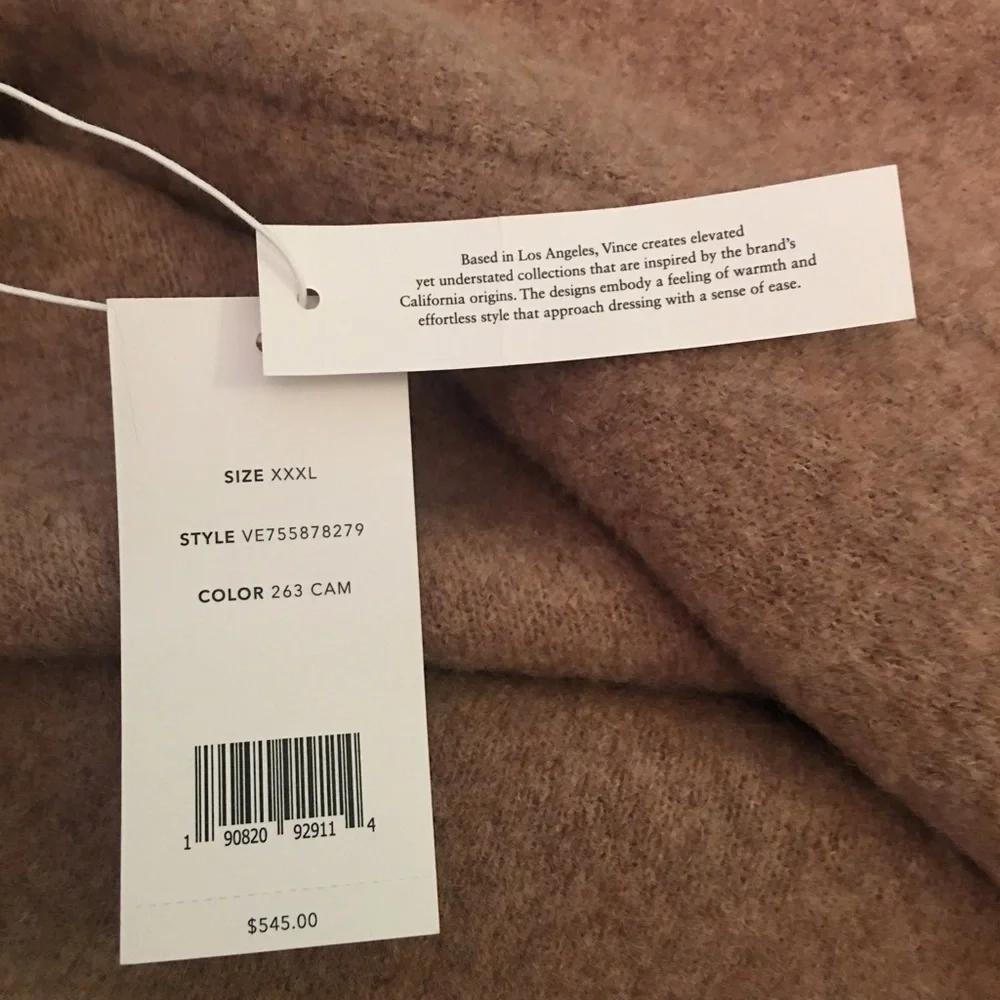 Brand new with tags Vince camel coat merino wool - Picture 5 of 9